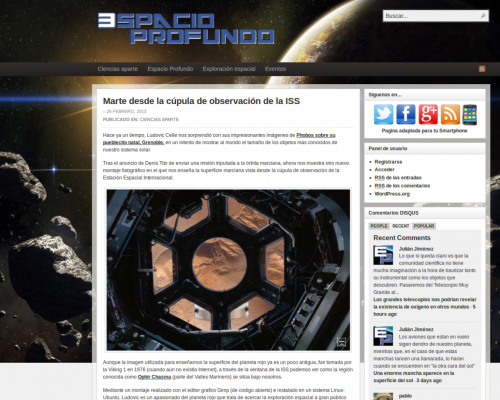 Presse-2013-02-26 Espacio Profundo - Orbiting Mars