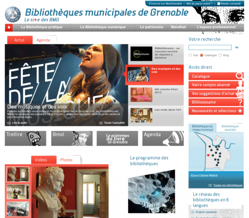 Presse-2013-06-21 Bibliotheques Grenoble - expo Mars biblio centre-ville